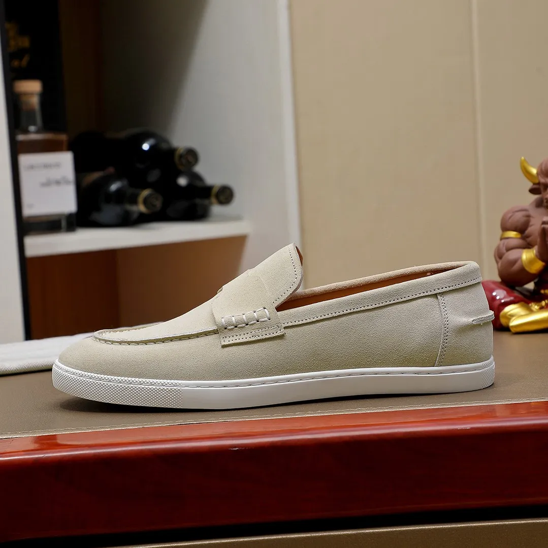 Men's shoes 💰500💰 HERMES Hermès high-end quality original order -Original: imported 🔝Nappa calfskin, frosted cowhide, outer seaming process -Inside: water-dyed cowhide -Outsole: original TPR rubber outsole -Super high quality control·Fine workmanship: High-end, extravagant, and grade) Size: 39-45 (38, 46, can be customized)